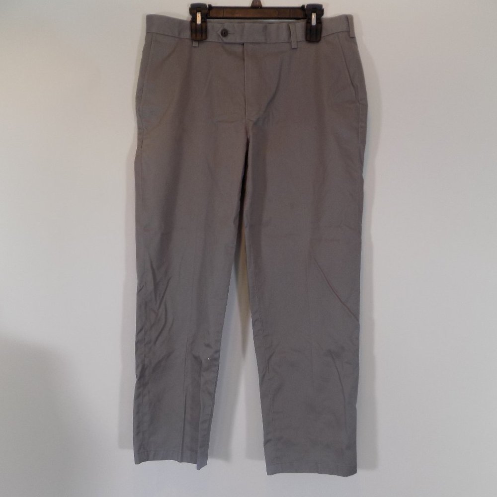 🌷5/25 SALE Jos A Bank Grey Dress Pants Travelers Tailored Fit Work 36x30